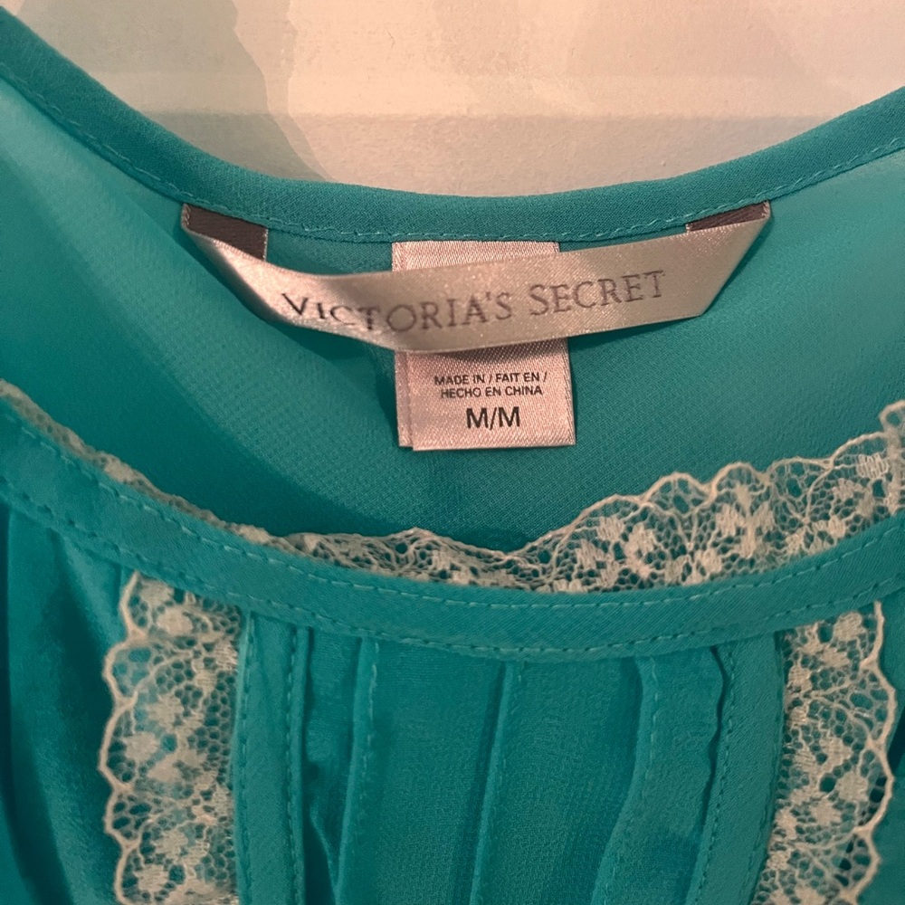 NWOT Victoria’s Secret blue lingerie babydoll tank top size medium - Picture 3 of 4